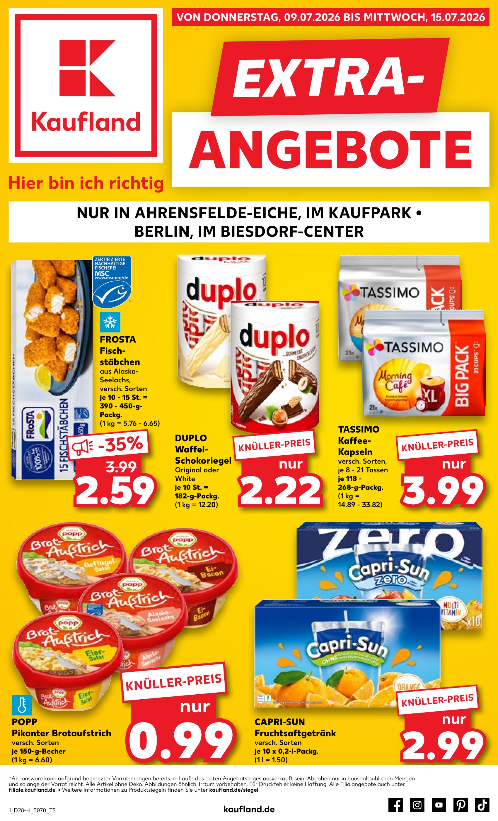 Gebäck Angebot im aktuellen Kaufland Prospekt auf Seite 1